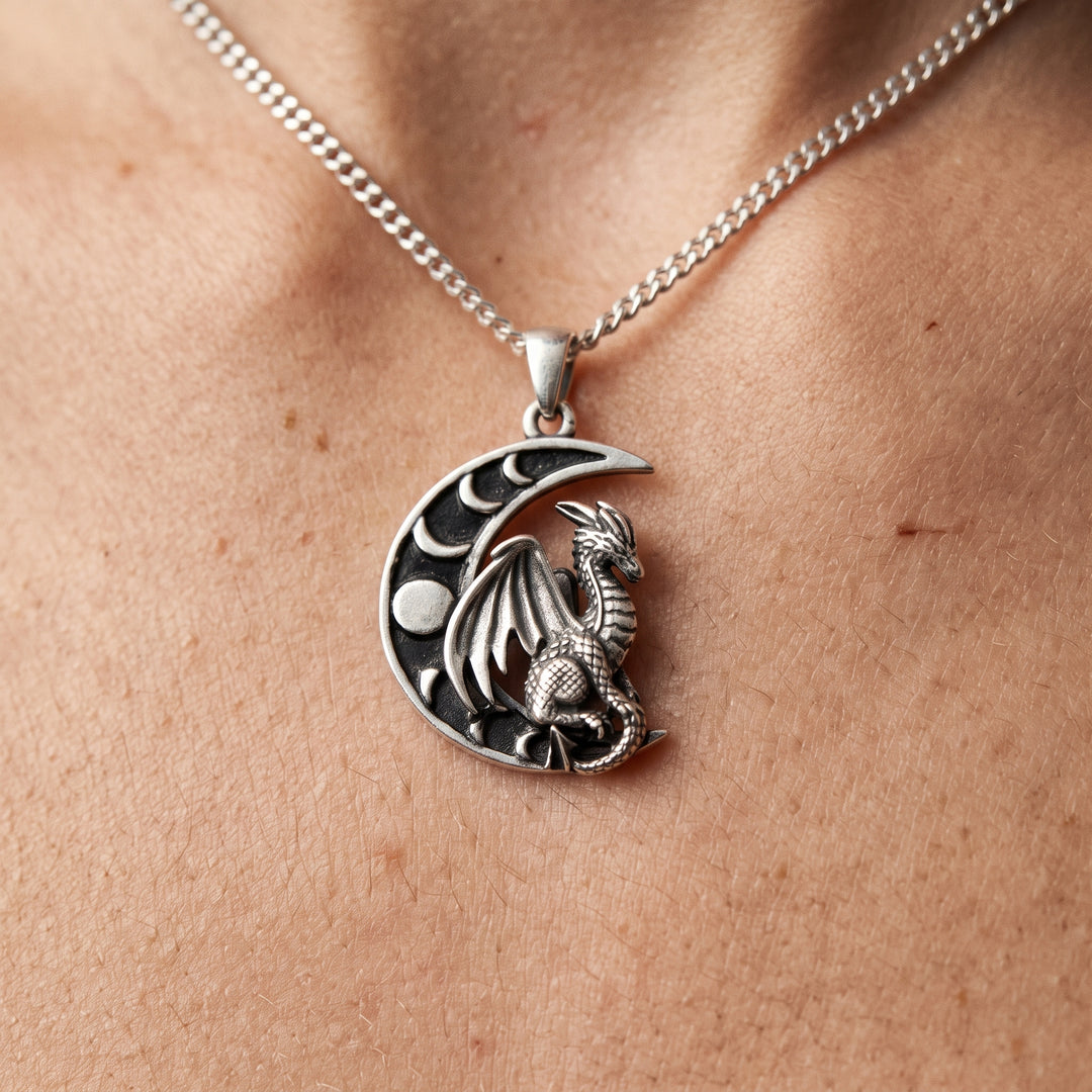 Moon Dragon Necklace