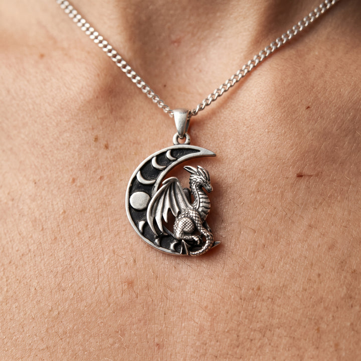 Moon Dragon Necklace
