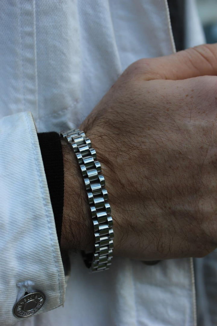 Silver Hombre 4mm | צמיד רצועה לגבר