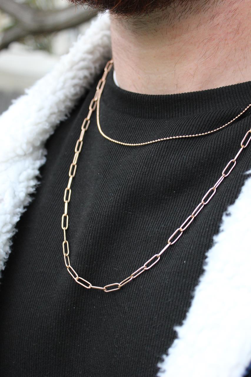 RoseGold Layrino | שרשרת 2 שכבות רוז גולד