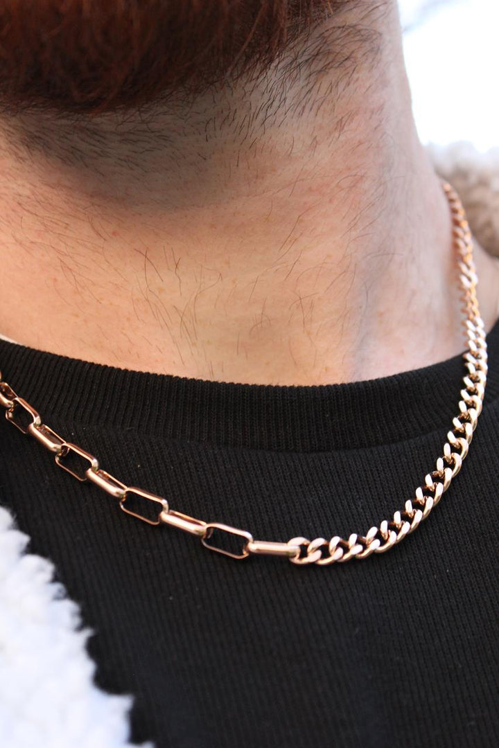 Rose Icarus  | שרשרת איקרוס רוז גולד לגבר