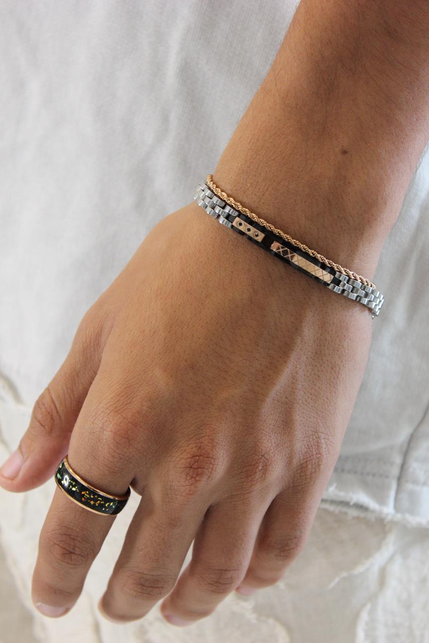 RoseGalaxy © טבעת רוז גולד לגבר