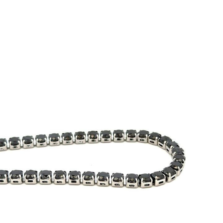 שרשרת טניס 4מ"מ אבנים שחורות