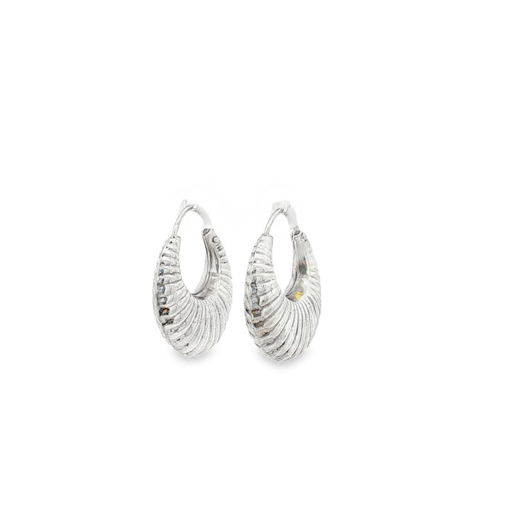 Ribbed Hoop Earrings