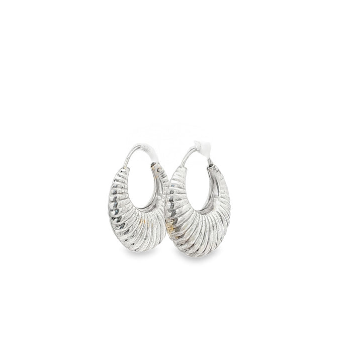 Ribbed Hoop Earrings