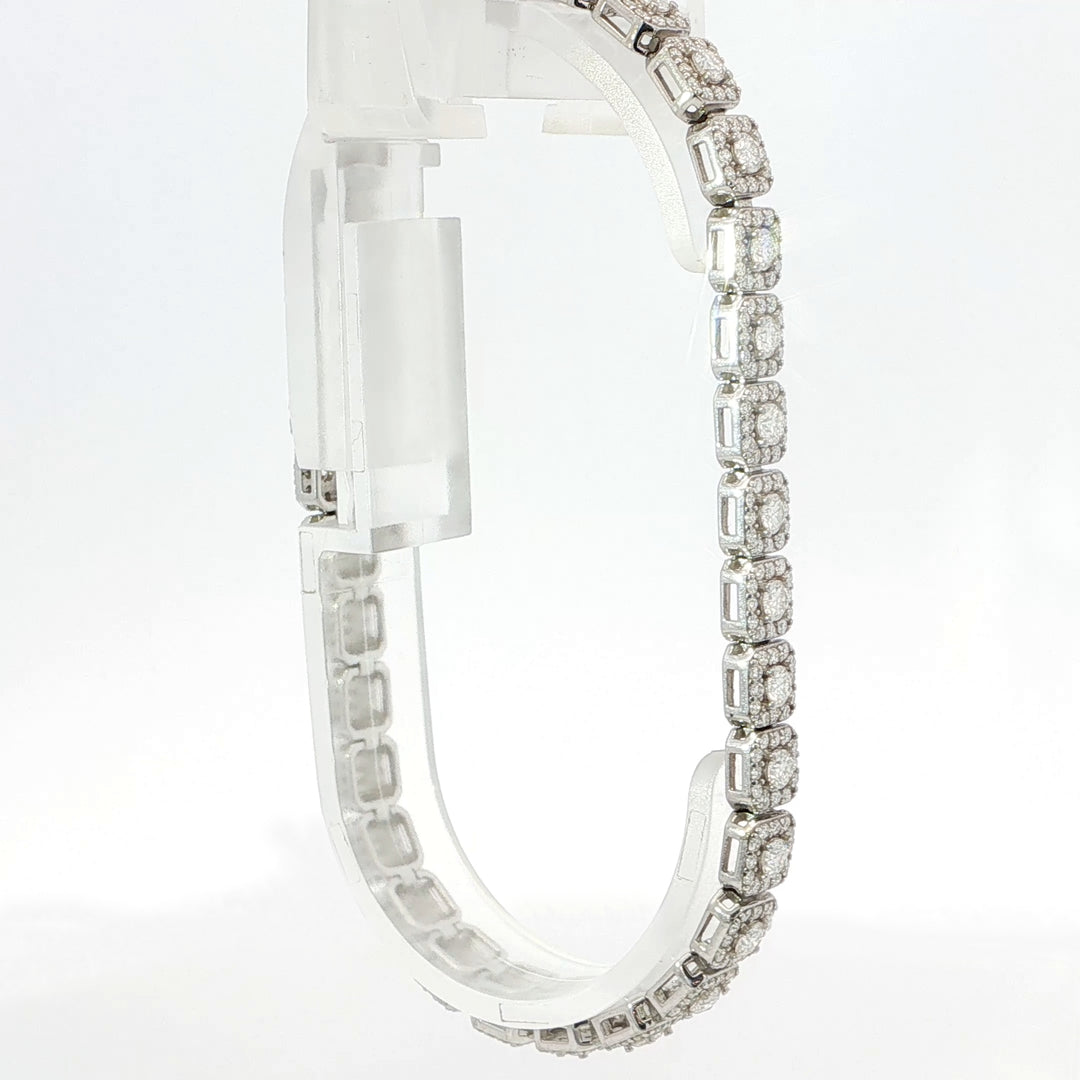 Square Tennis Bracelet