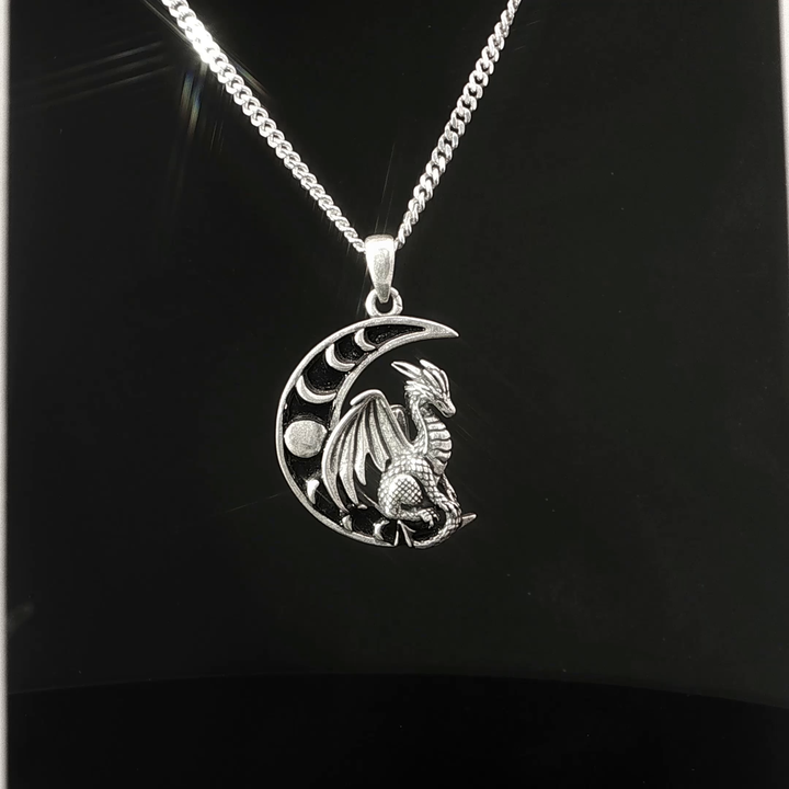 Moon Dragon Necklace