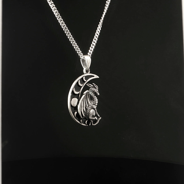 Moon Dragon Necklace