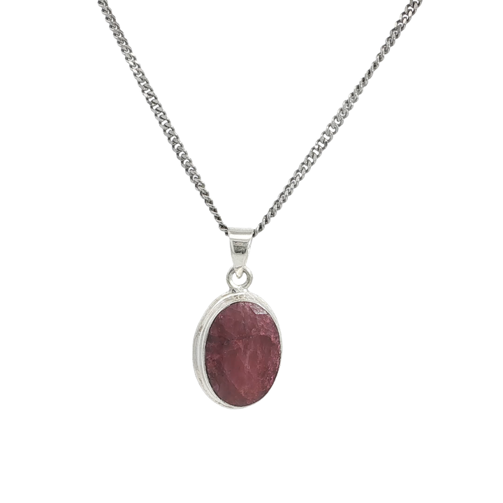 Unique Pink Stone Necklace