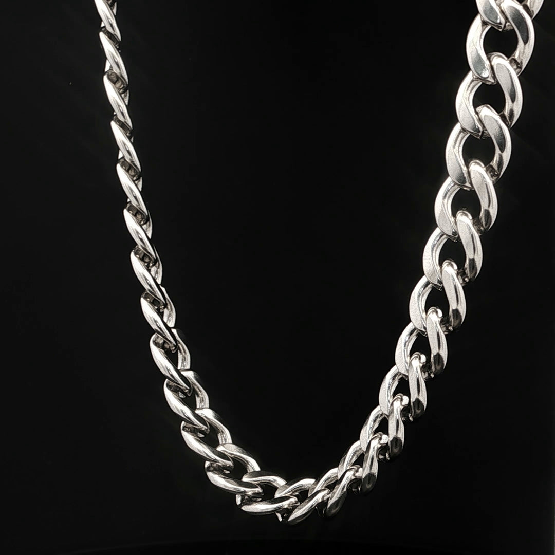 Wide Curb Chain Necklace