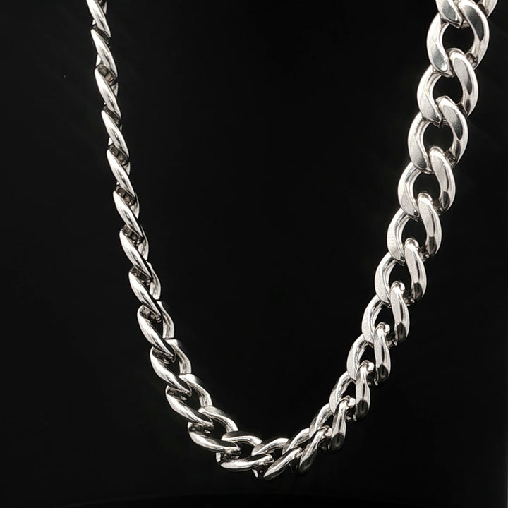 Wide Curb Chain Necklace