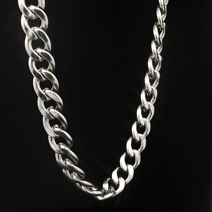 Wide Curb Chain Necklace
