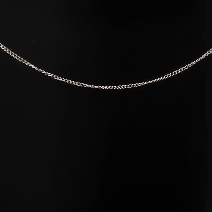 Extra Thin Curb Chain Necklace