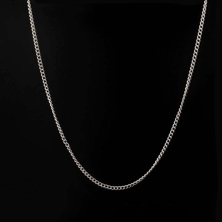 Extra Thin Curb Chain Necklace