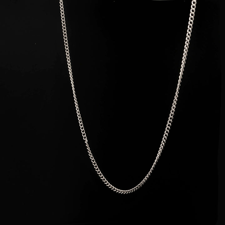 Extra Thin Curb Chain Necklace