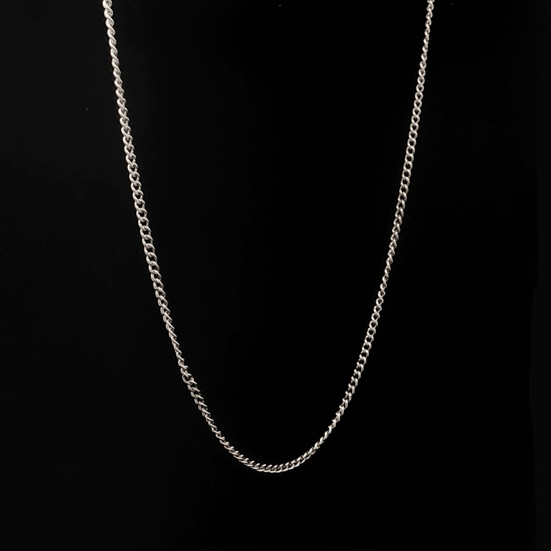 Extra Thin Curb Chain Necklace