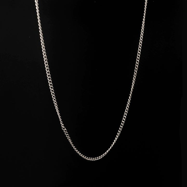 Extra Thin Curb Chain Necklace