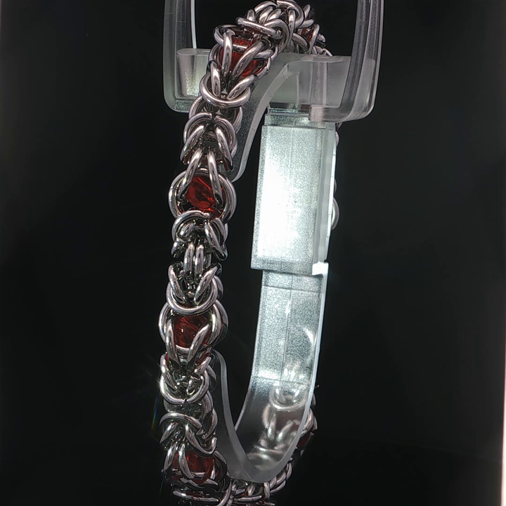 Red Stones Link Bracelet