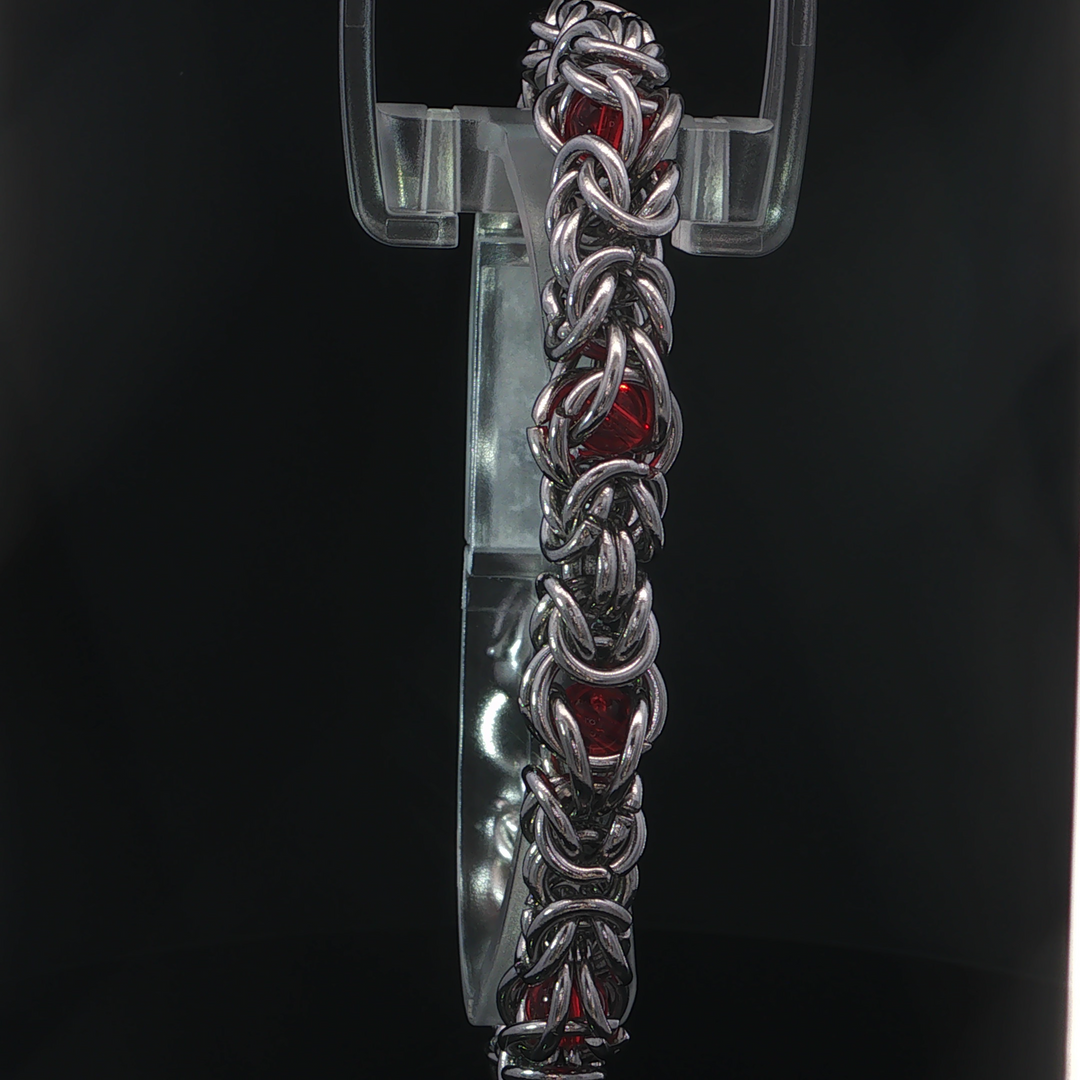Red Stones Link Bracelet