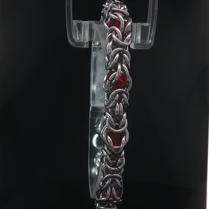 Red Stones Link Bracelet