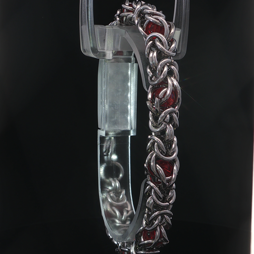 Red Stones Link Bracelet