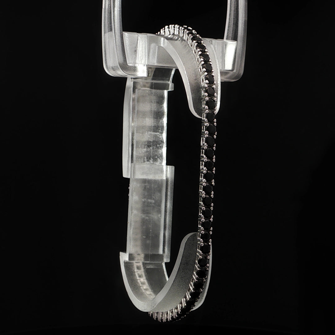 Black Stones Tennis Bracelet