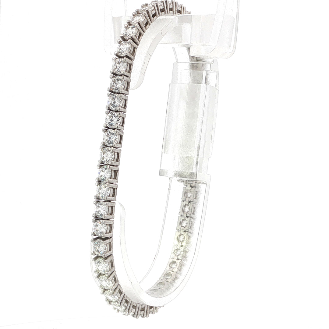 White Stones Tennis Bracelet