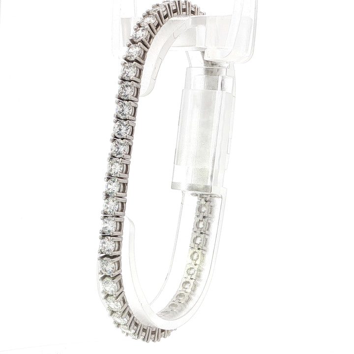 White Stones Tennis Bracelet