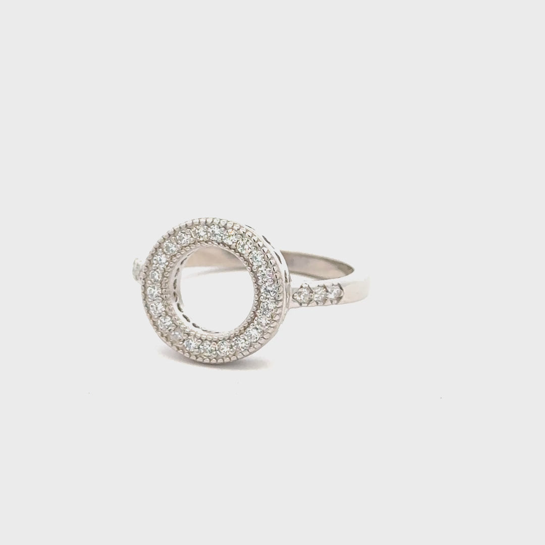 טבעת מעגל משובצת גבוהה